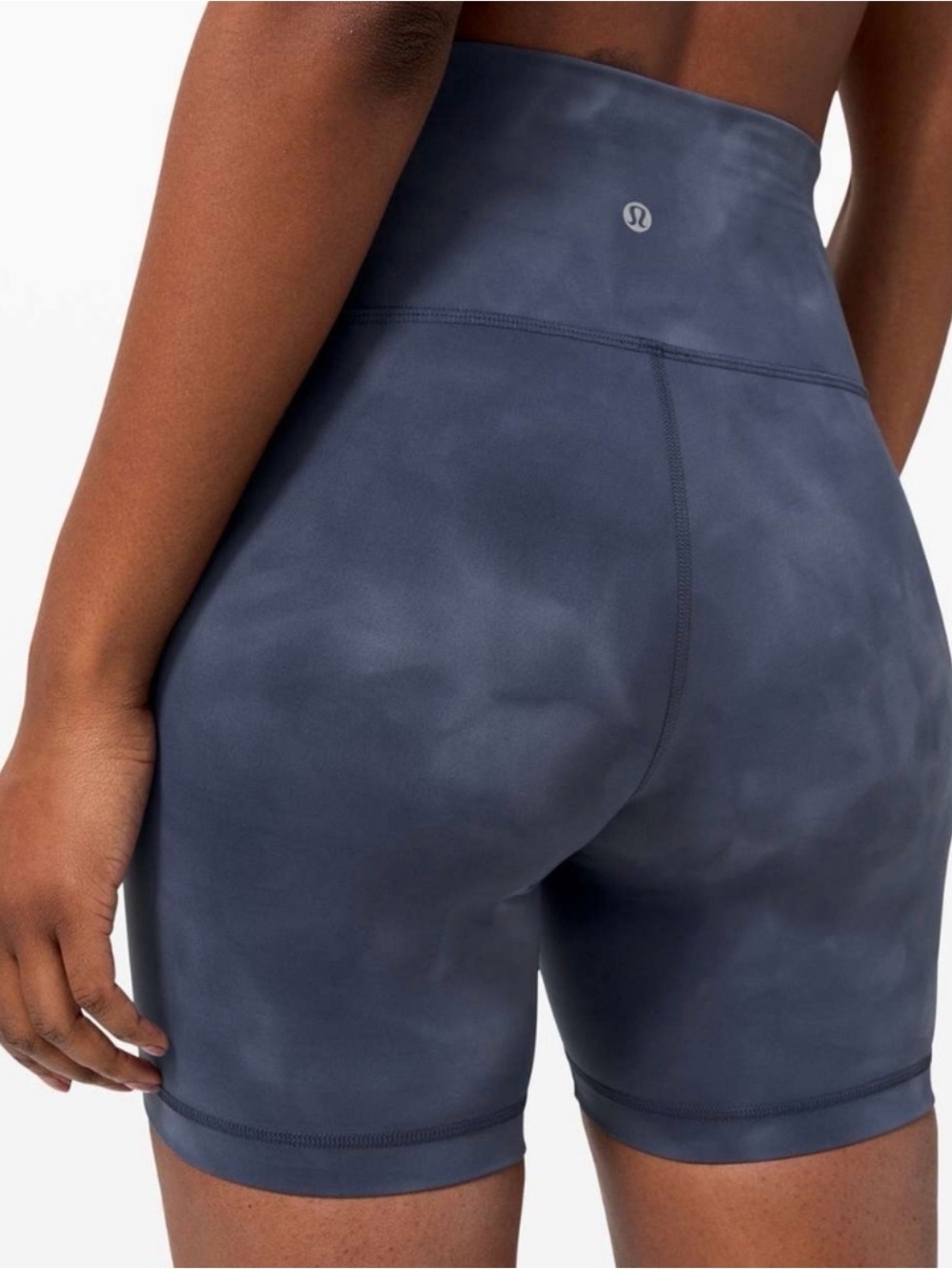 Lululemon Wunder Train High-Rise Short 6" (Diamond Dye Shade Naval Blue) Size 6